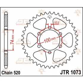 JT SPROCKETS Rear Sprocket Steel 520 Hyosung GV 250 04-19