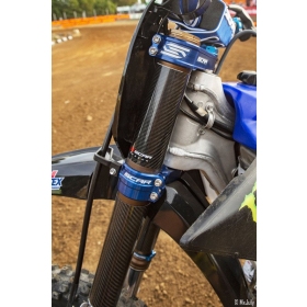 SCAR Priekinės šakės tiltelis Fantic XE, XX/ Yamaha TT-R, YZ 125cc 14-24 (išnešimas Ø25mm) Mėlyna