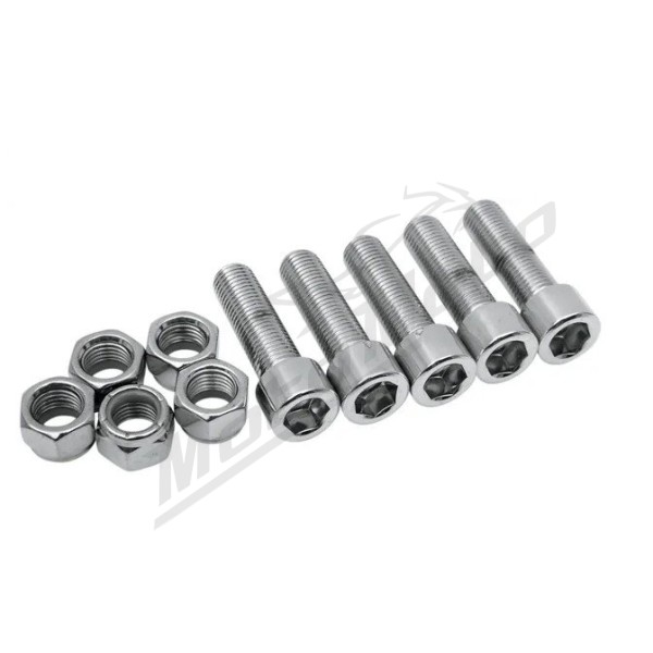 COLONY galinės žvaigždutės / diržo skriemulio tvirtinimo varžtų ir poveržlių rink. 1-1/2" Harley Davidson FXRS / FXST / FXSTS / FXWG 1340 85-99