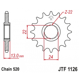 Front sprocket JTF1126