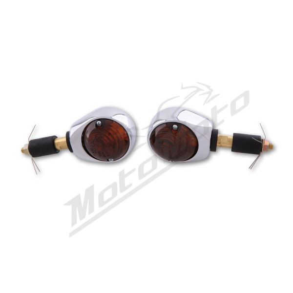 HIGHSIDER Smart Ochsenauge Universal bends chrome 2pcs