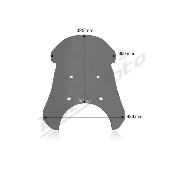 WRS TOURING Priekinis stiklas Royal Enfield Himalayan 450 ABS 24-25