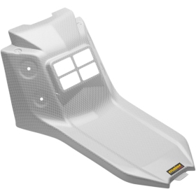 MAIER Rear Panel Trim Carbon Fiber White Yamaha YXZ 1000R 16-25