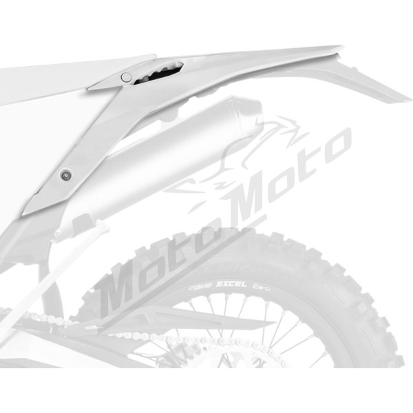 POLISPORT Rear Fender Replica with Side Panels White Beta RR / Xtrainer 125-480 15-22