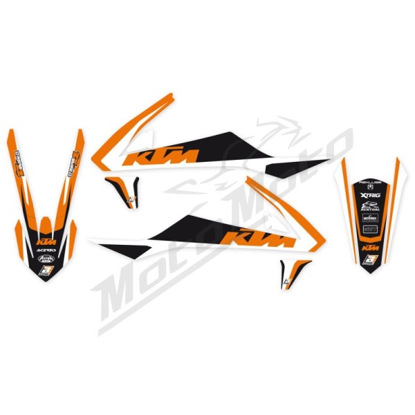 BLACKBIRD RACING Grafikų komplektas su sėdynės užvalkalu KTM SX 50-125cc 18-23