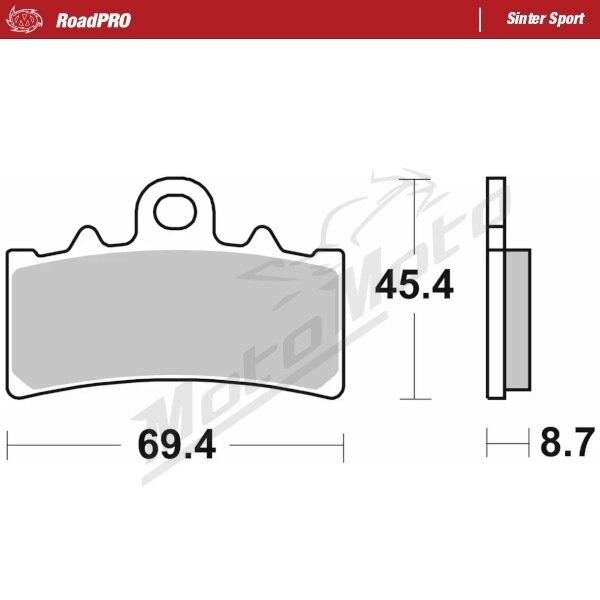 MOTO-MASTER Sinter Sport Front Brake Pads Aprilia / BMW / Husqvarna / KTM / Triumph 125-701 11-26