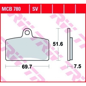 STABDŽIŲ TRINKELĖS TRW MCB780SV ROUTE