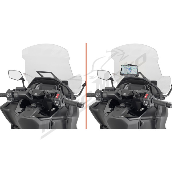 KAPPA Telefonų / navigacijų laikiklių strypas Honda Forza 750 25-26
