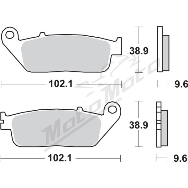 SBS HS Street Excel 700HS Sintered Front Brake Pads Honda CB / CBF / CBR / CMX / CTX / NC / NM4 / VT / XL 250-750cc 94-24