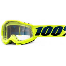 Off Road 100% Accuri 2 Solid Junior Goggles For Kids (Clear Lens)