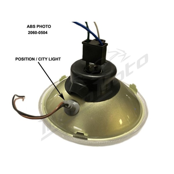 DRAG SPECIALTIES Replacement Headlight with Bulb 145 mm