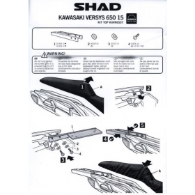 TOP CASE HOLDER KAWASAKI VERSYS 650cc 2015-2022