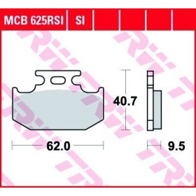 STABDŽIŲ TRINKELĖS TRW MCB625RSI OFFROAD