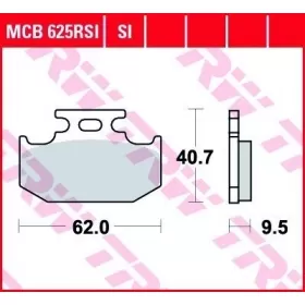 BRAKE PADS TRW MCB625RSI OFFROAD