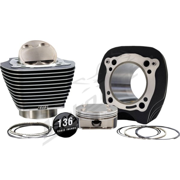 S&S CYCLE 132" High Compression / 136" Big Bore Kit Harley Davidson FLDE / FLFB / FLFBS / FLH / FLHC / FLHCS 1750-1977cc 17-26