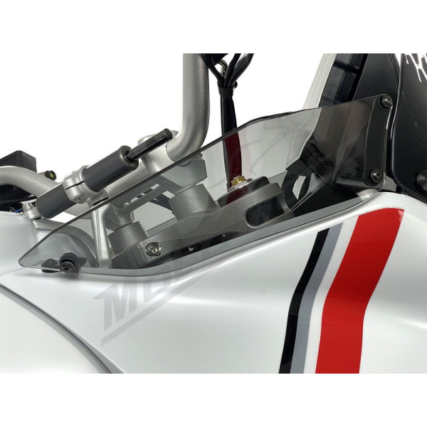 WRS DU026F Wind Deflectors Smoke Ducati Desert X 950 ABS 22-24