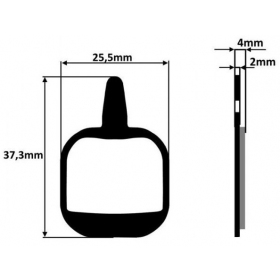BICYCLE DISC BRAKE PADS 2PCS