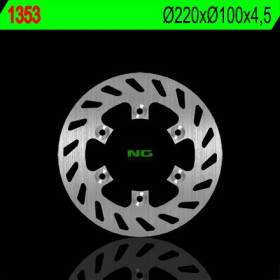 NG Rear Fixed Brake Disc 220x100x4.5mm Kawasaki KDX 125-250cc 90-99
