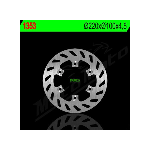 NG Rear Fixed Brake Disc 220x100x4.5mm Kawasaki KDX 125-250cc 90-99