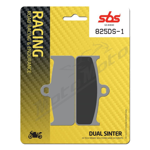 SBS DS Racing 825DS-1 Dual Sintered Brake Pads NISSIN 4 PISTON RACING CALIPER