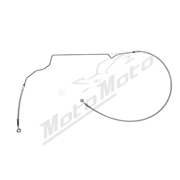 MAGNUM SHIELDING XR Front Upper Brake Line Kit ABS Chrome Indian Scout 999 18-22 94cm