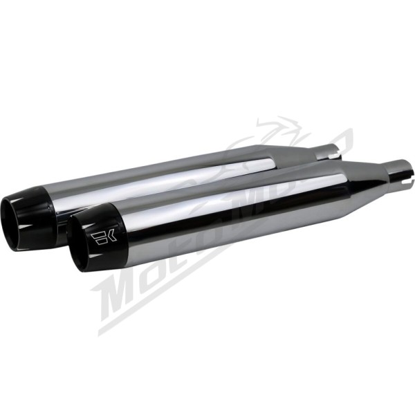 KHROME WERKS 3-1/2" Slip-On Mufflers Harley Davidson FLFB / FLFBS / FLSL / FXBB / FXBR / FXBRS / FXLR / FXLRS 1750-1868 18-24