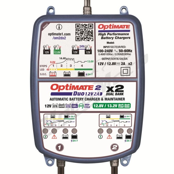 TECMATE OptiMate 2 DUO x 2 Bank