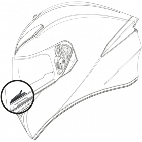 AGV K-1 / K-3 SV / K-5 Breath Deflector