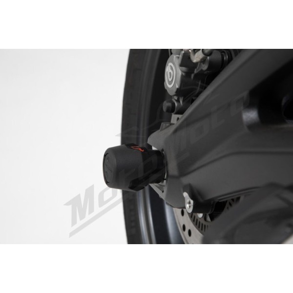 SW-MOTECH Rear Axle Slider Set Triumph Daytona / Moto2 / Scrambler / Street Triple 660-1200 12-24