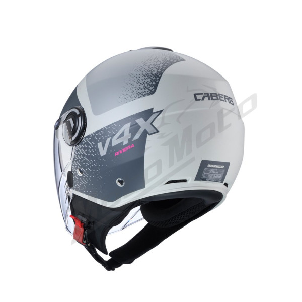 Open Jet Helmet Caberg Riviera V4X Alpha Sand/Gray Matte