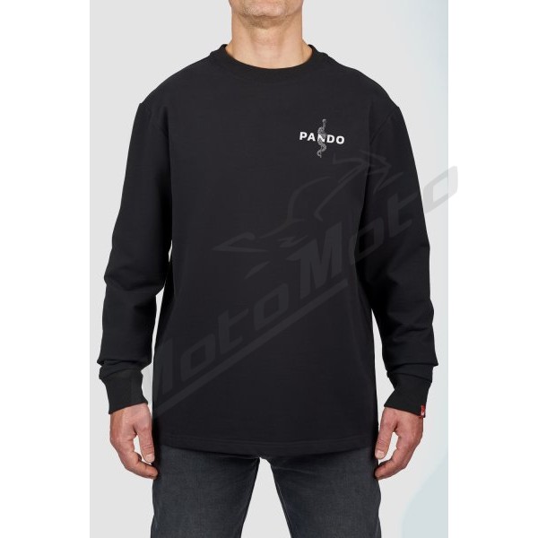 PANDO MOTO TOMMY PAIN BLACK Oversized Long sleeve T-shirt Unisex
