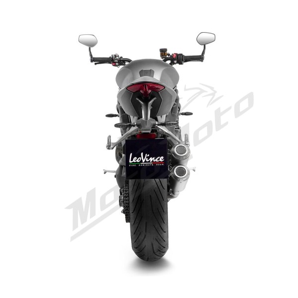LEOVINCE LV-10 Stainless Steel Slip-On Muffler TRIUMPH SPEED TRIPLE 1200 21-26
