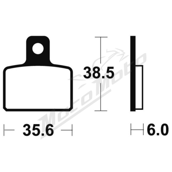 TECNIUM Racing MX/ATV Sintered Metal Brake pads MOR303 Arctic Cat / Polaris 300/1000 95-17
