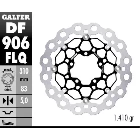 GALFER Cubiq Plaukiojantis priekinis stabdžių diskas Triumph BONNEVILLE / DAYTONA 675-1200cc 12-24