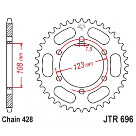 Rear sprocket JTR696