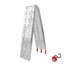 Biketec 2024/06 universal aluminum openwork overrun ramp 226 x 30,5 cm