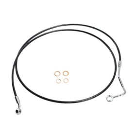 MAGNUM SHIELDING XR Upper Front Brake Line ABS Black Harley Davidson FLHR / FLTRK / FLTRU / FLTRX / FLTRXST 1690/1977 14-24 183cm