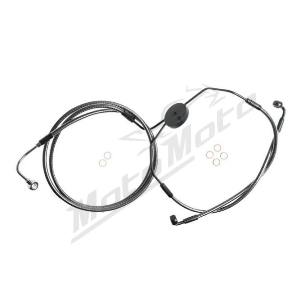MAGNUM SHIELDING Karbon Fiber Lower Brake Line Harley Davidson FLHR / FLHRC / FLHTK / FLHX / FLHXSE 1584/1800 08-13