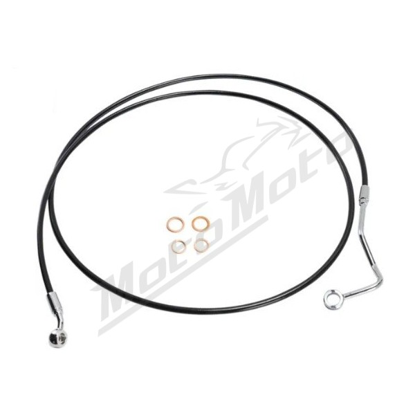 MAGNUM SHIELDING XR Upper Front Brake Line ABS Black Harley Davidson FLHR / FLTRK / FLTRU / FLTRX / FLTRXST 1690/1977 14-24 183cm