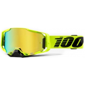 OFF ROAD 100% Armega Nuclear Citrus Goggles (Mirrored Lens)