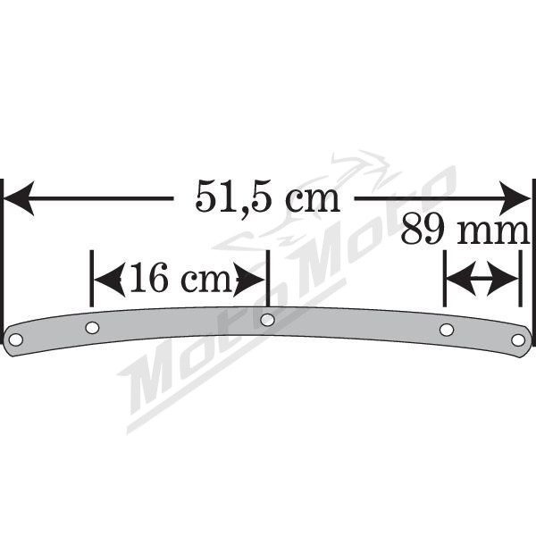 MEMPHIS SHADES HD Road King atsarginis priekinis plastikas skaidrus 43x58,5cm Harley Davidson FLHR / FLHRCI / FLHRI / FLHRS / FLHRSI / FLHRXS / 1340-1868 94-24