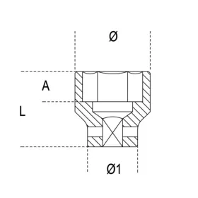 BETA Impact Socket Normal Series 65mm