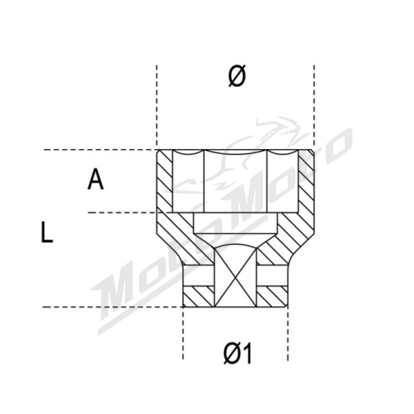 BETA Impact Socket Normal Series 65mm