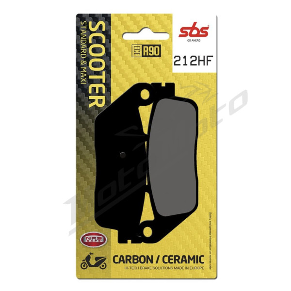 SBS HF Street Ceramic Brake Pads Rear 212HF Kymco Myroad / Xciting 400-700 05-24 
