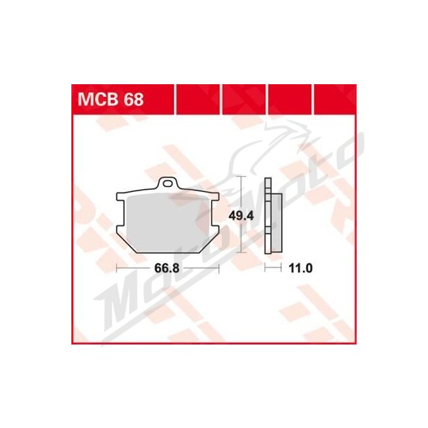 TRW All Round MCB68 Sintered Metal Brake Pads Yamaha SR / XJ / XS / XV 400-1100cc 76-87