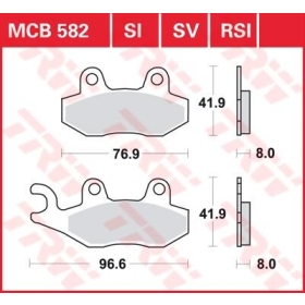 TRW All Round Sintered Metal Brake Pads Aprilia / Benelli / Kawasaki / Kymco / Peugeot / Suzuki / Triumph / Yamaha 125-1200cc 89-24