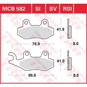 TRW All Round Sintered Metal Brake Pads Aprilia / Benelli / Kawasaki / Kymco / Peugeot / Suzuki / Triumph / Yamaha 125-1200cc 89-24