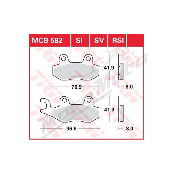 TRW All Round Sintered Metal Brake Pads Aprilia / Benelli / Kawasaki / Kymco / Peugeot / Suzuki / Triumph / Yamaha 125-1200cc 89-24