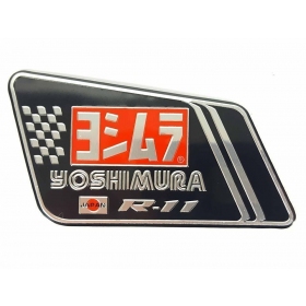 STICKER FOR MUFFLER ALUMINUM YOSHIMURA 105x55mm