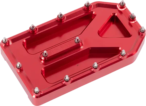 THRASHIN SUPPLY CO. Aggressor Brake Pedal Pad Red Harley Davidson FLDE / FLFBS 1340-1977cc 94-25